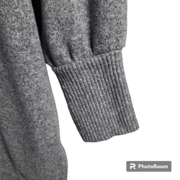 Maeve by Anthropologie Grey Hi-Lo Cowl Neck Sweater Size Medium - Picture 3 of 9